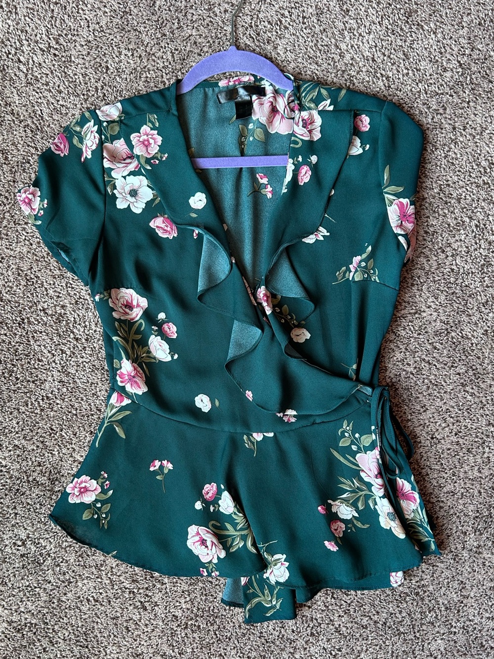 Women’s Wrap Floral Blouse